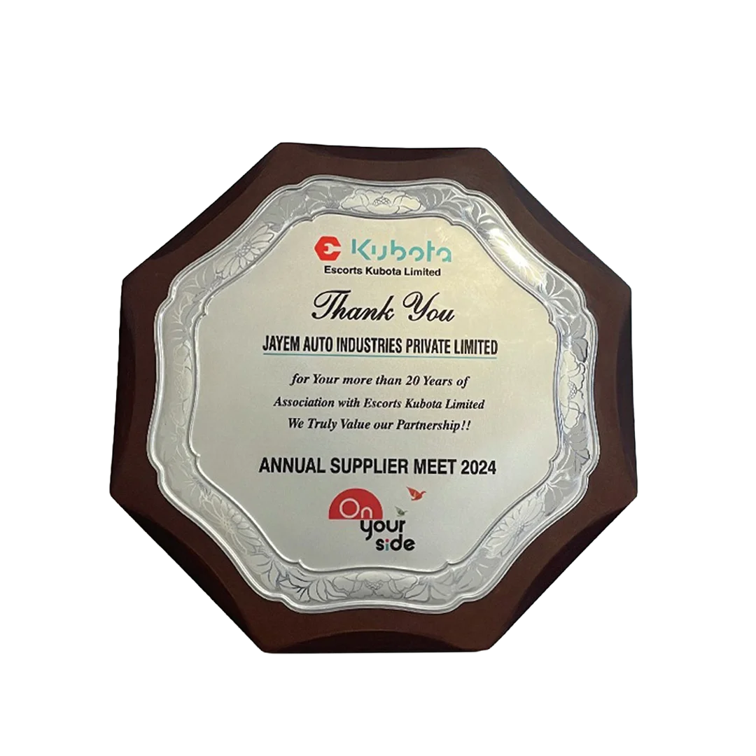Appreciation Award — Escorts Kubota Limited